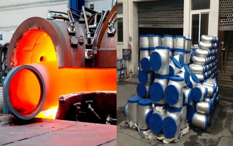 Proceso de fabricación de accesorios de tubería en T de acero inoxidable