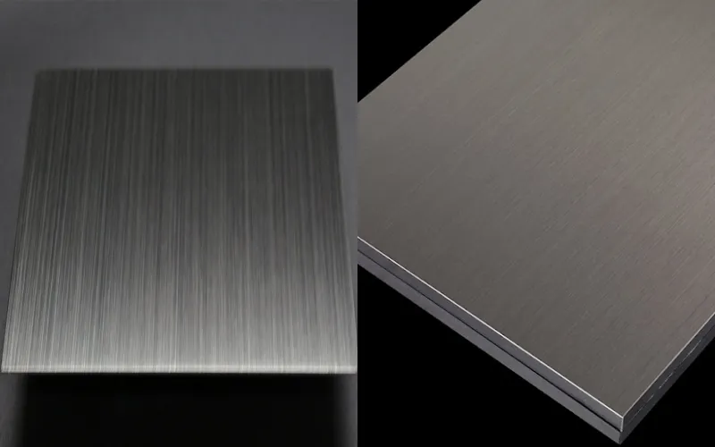 Black Titanium Brushed Stainless Steel Plates